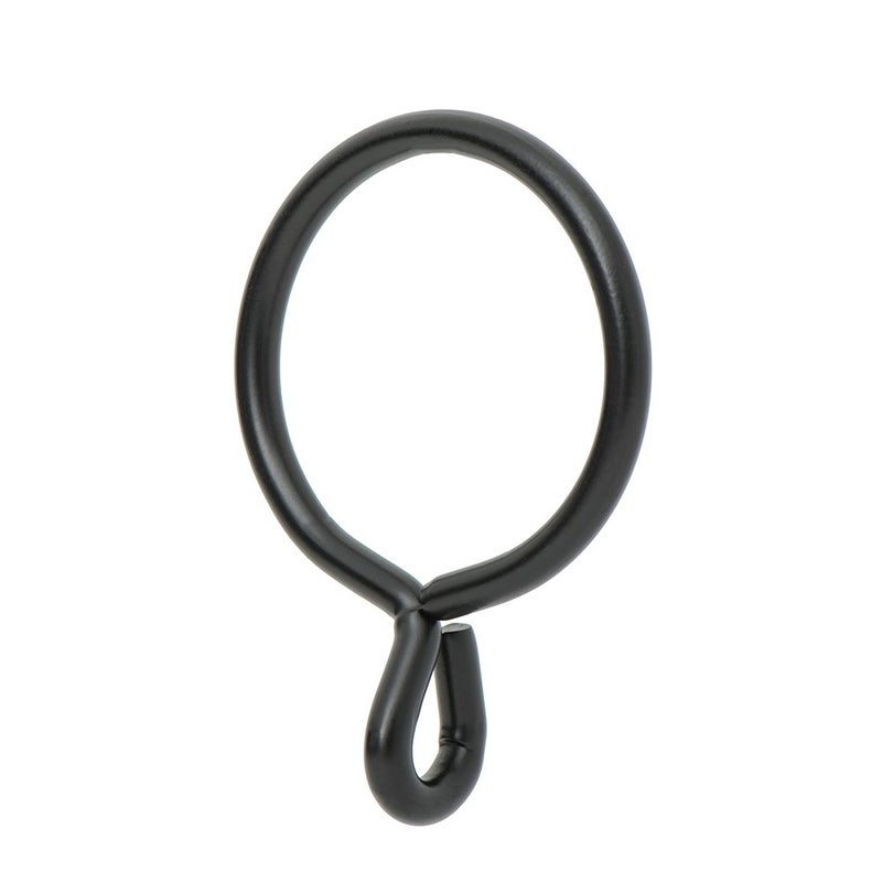 Ivilon حلقة ستارة إيفيلون - 1.7" حلقة لدبابيس تعليق الستائر، مجموعة من 14 - أسود - Image 1